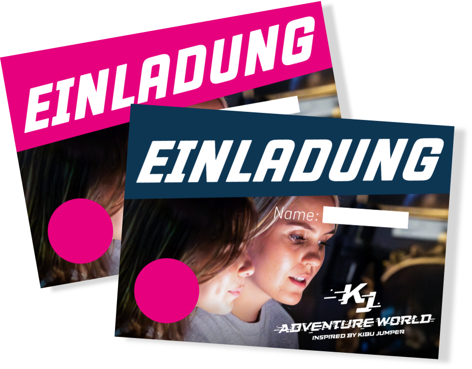 KJ Adventure World Einladungskarten