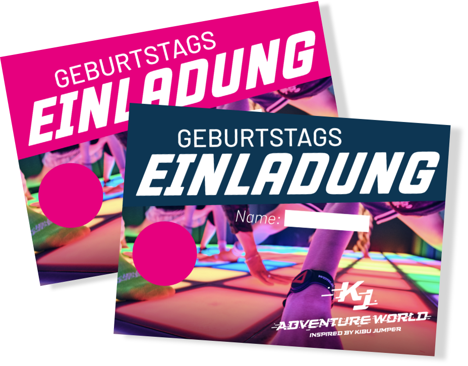 KJ Adventure World Einladungskarten